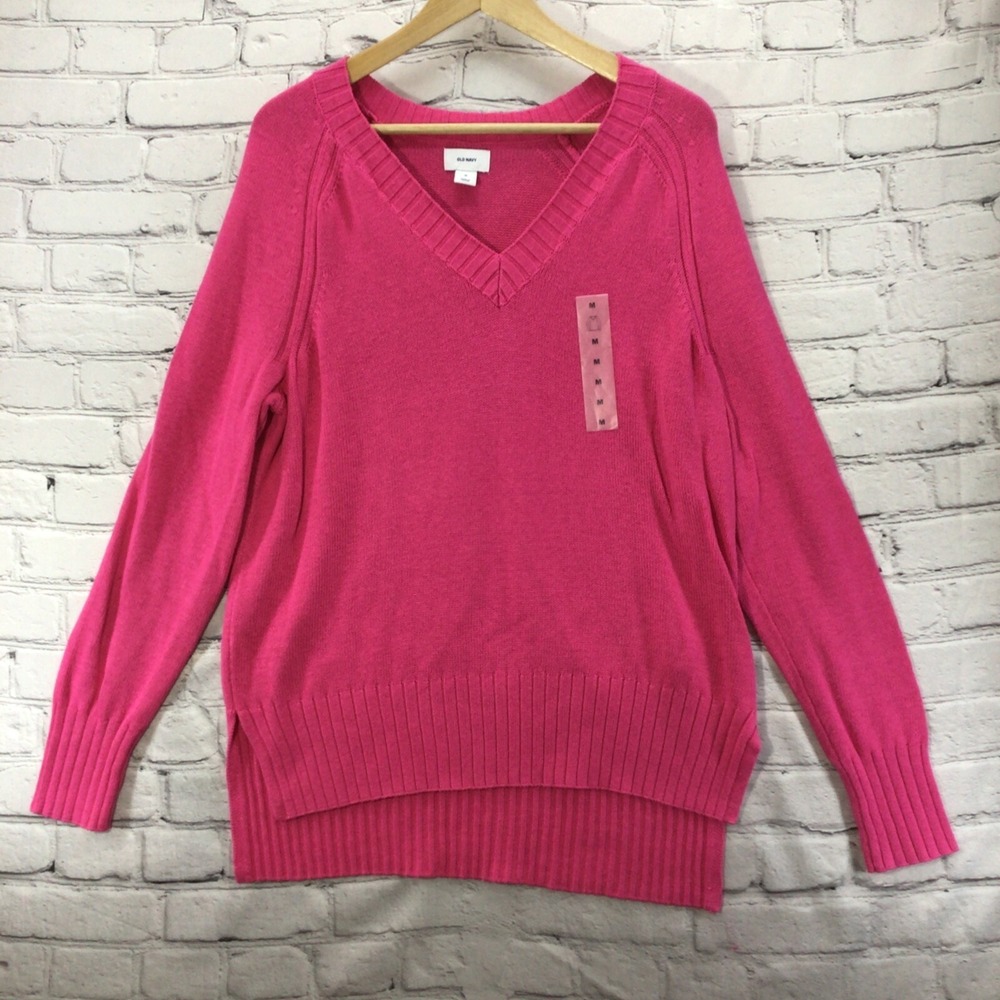 Old Navy Sweater Womens Sz M Medium Hot Pink New